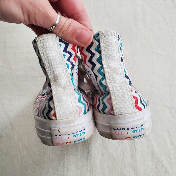 Converse Chevron Hightop Shoes kids 12 - Picture 5 of 8